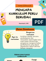 Mengapa Kurikulum Perlu Berubah