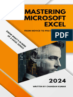 Chandan Kumar Mastering Microsoft Excel - From Novice To Pro in One Book Independently Published - 202
