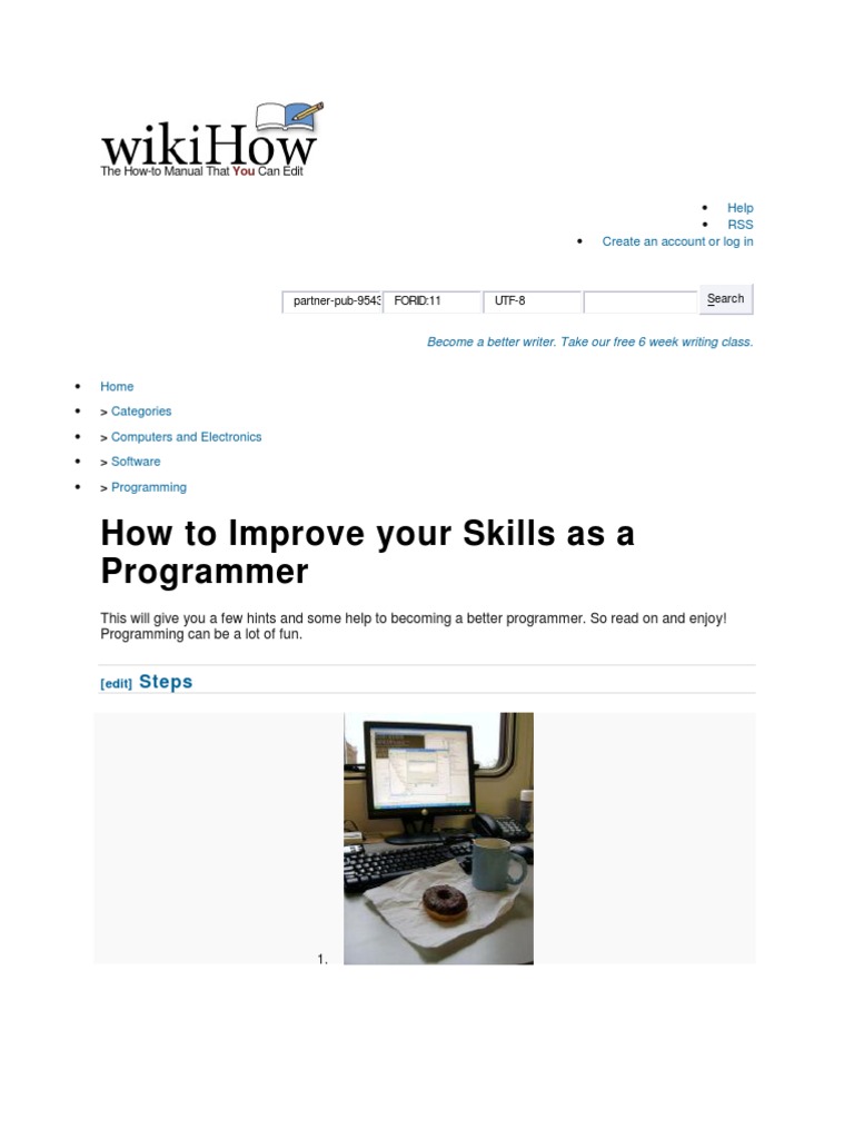How To Improve Your Skills As A Programmer: Steps | PDF | Source Code ...