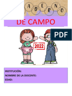 Cuaderno de Campo 2022