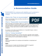 Workplace Accommodation Guide