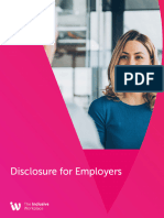 Disclosure For Employers