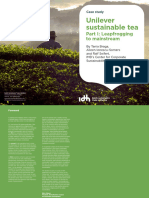 Unilever Sustainable Tea Part I