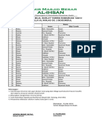 Jadwal Imam Tarwih