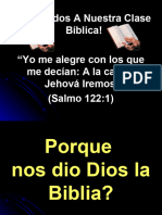 Porque Nos Dio Dios La Biblia