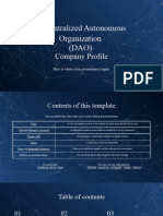 Decentralized Autonomous Organization Dao Company Profile