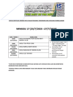 Jadual Bertugas Harian M17