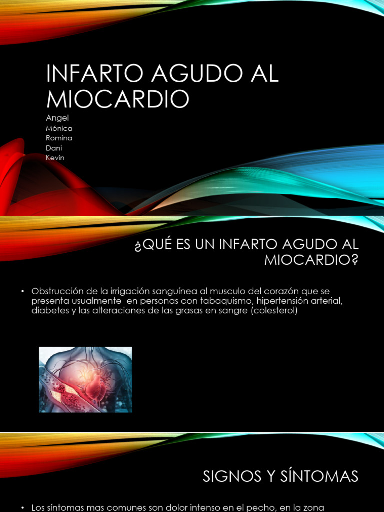 Infarto Agudo Al Miocardio | PDF | Infarto de miocardio | Corazón