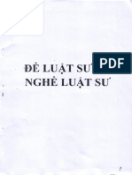 Đề Ôn Tập - luật Sư Và Đạo Đức Hành Nghề Luật Sư