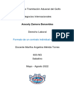 Formato de un contrato individual de trabajo Aracely ZB