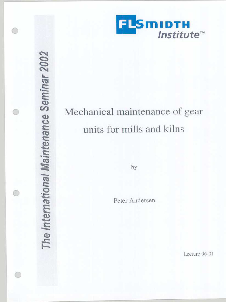 029 Systematic and Preventive Maintenance of Gear Units For | PDF