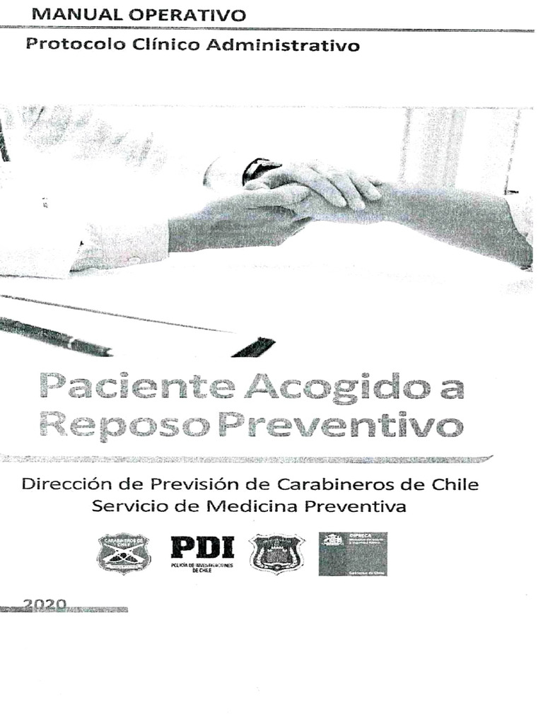 Protocolo de Reposo Preventivo DIPRECA | PDF | Hospital | Medicina