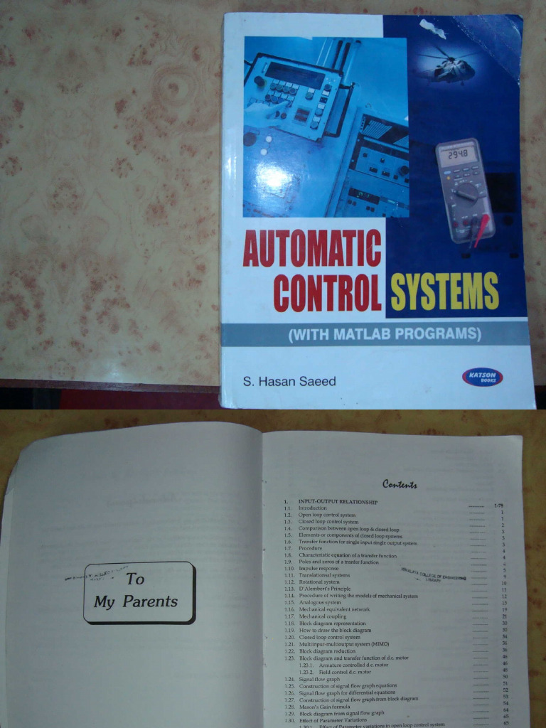Control system book by s hasan saeed pdf