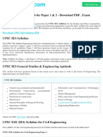 UPSC IES Syllabus 2024 For Paper 1 & 2 - Download PDF, Exam Pattern & Books