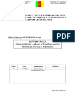 Note de Calcul - Projet R+III Combinée