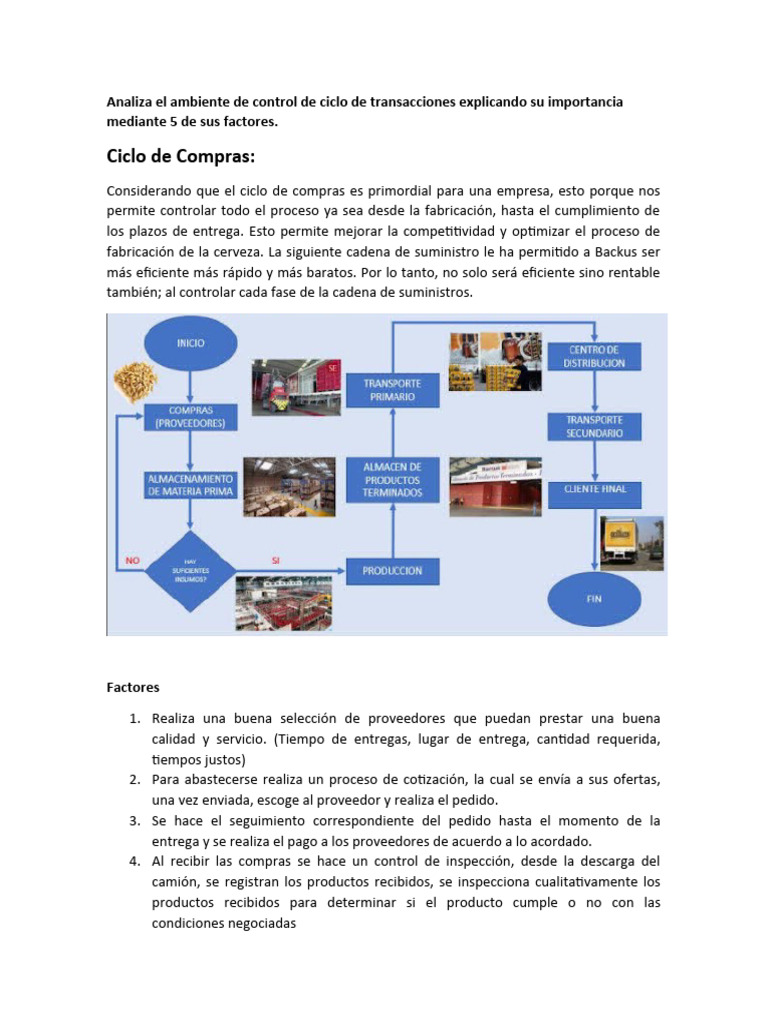 Optimización del Ciclo de Transacciones | PDF | Calidad (comercial ...