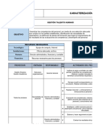 6 - Caracterización Gestión de Talento Humano