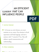 Roles of An Efficient Leader 2