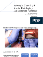 Anestesia Clase 3 y 4 - Via Aerea y Mecanica (Sin Vid) Pulmonar