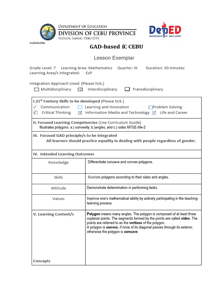 Lp1 Math7 Polygon Pdf Polygon Vertex Geometry
