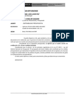 Informe Nro074 RATIFICA DISPONIBILIDAD PRESUPUESTAL GEDES