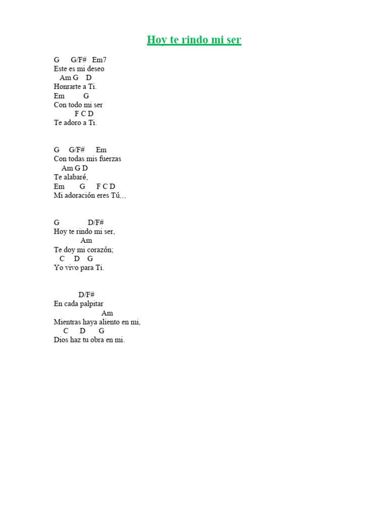 Hoy Te Rindo Mi Ser Pdf
