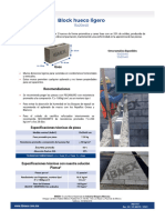 Block Hueco Ligero de Tepezil 15x20x40