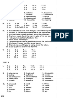 English Advanced Vocabulary and Structure Practice keys