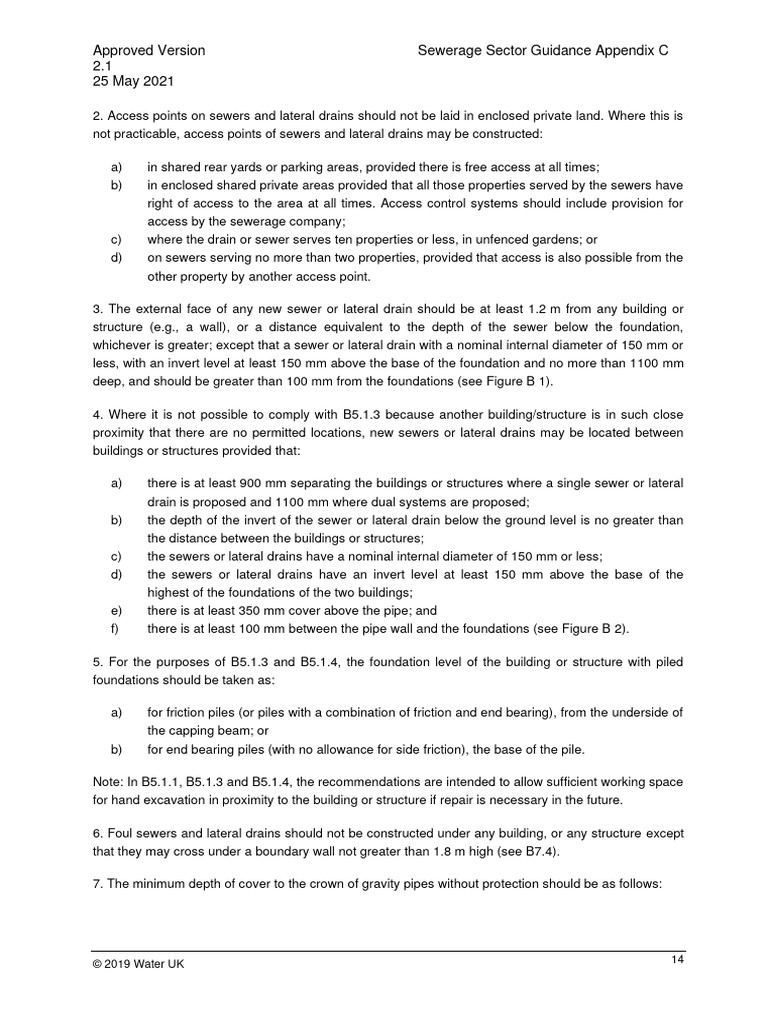 Sewerage Sector Guidance: Appendix C | PDF | Sanitary Sewer | Sewerage