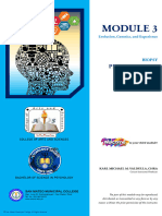 Module 3. Evolution Genetics and Experience