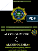 Alcoholemia VS Alcoholimetria Curso Cbba