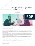 61 Cybersecurity Job Interview Questions and Answers - Springboard Blog