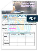 Narayana GTM 4 QP 31-12-2024