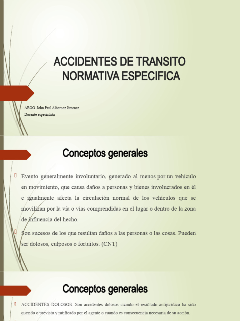 Accidentes De Transito Pdf Tráfico Peatonal