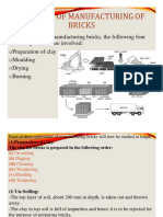 Methods of Manufacturing of Bricks