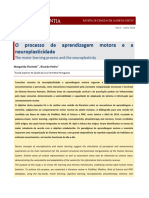 Artigo 2 (português) O processo de aprendizagem motora e a neuroplasticidade 2014