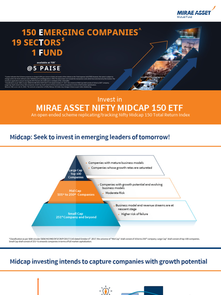 Nifty Midcap 150 Etf PPT 01 | PDF | Stock Market Index | Exchange ...