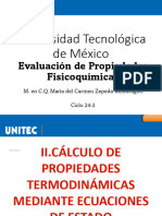Cálculo de Propiedades Termodinámicas Ecs Estado - Evaluación Prop Fisi II - EA24