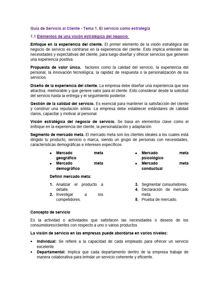 Estrategias de Servicio al Cliente Efectivas | PDF | Gestión ...