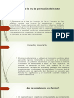 Reglamento de La Ley de Promoción Del Sector