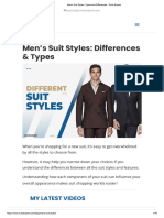 Men's Suit Styles - Types and Differences - Suits Expert