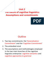 Cognitive Linguistics Unit 2 2023 Handout
