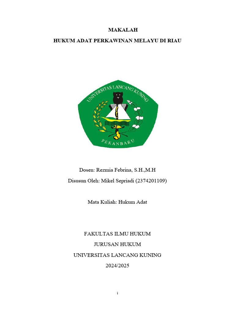 Makalah Hukum Adat Perkawinan Pdf