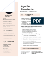 Ayelén Fernández: Experiencia Laboral