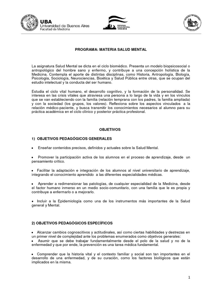 Programa salud mental pdf cognici n mente inconsciente
