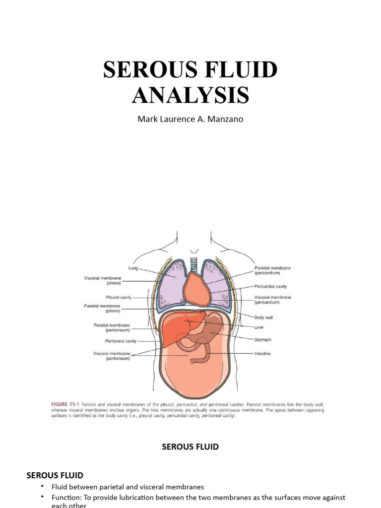 Serous Fluid Analysis and Effusion Types | PDF | Medical Specialties ...