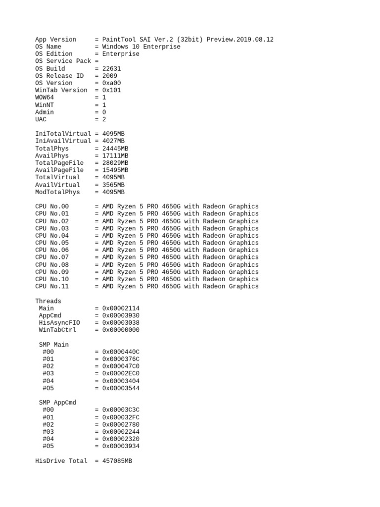 Paint Tool SAI 2: 32-bit Version Info | PDF | Microsoft Software ...