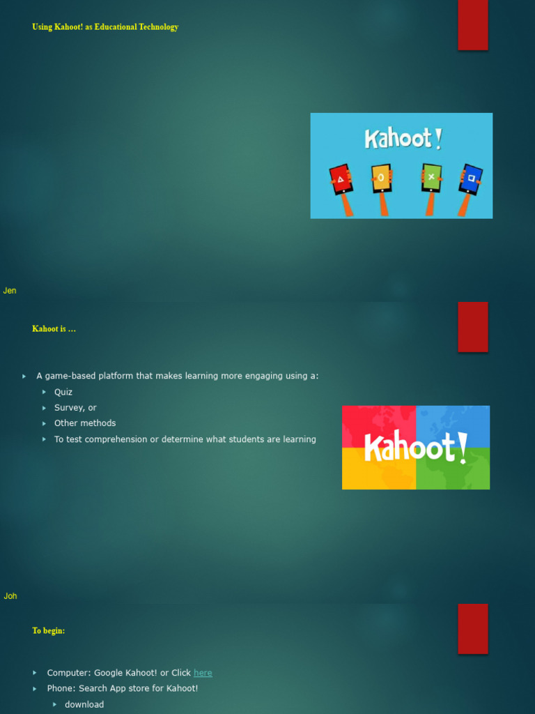Using Kahoot! | PDF | Educational Technology | Internet