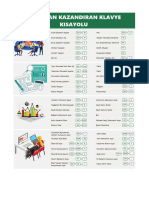 Excel Kısayolları Tek Sayfa