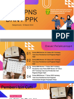 Materi Cuti PNS Dan PPPK 18 Maret 2024